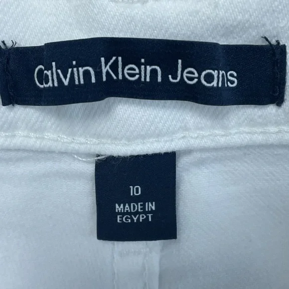 Calvin Klein Women's Size 10 Shorts White Cotton Blend e0689 - Picture 3 of 5